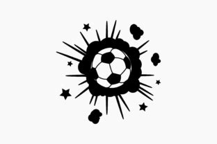 Exploding Soccer Ball Graphic by BerriDesign · Creative Fabrica