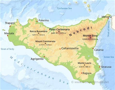 Map Of Italy And Sicily - Share Map