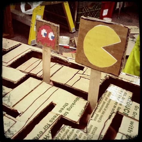 Cardboard Challenge - Day 4 | Cardboard crafts, Cardboard, Arcade games diy