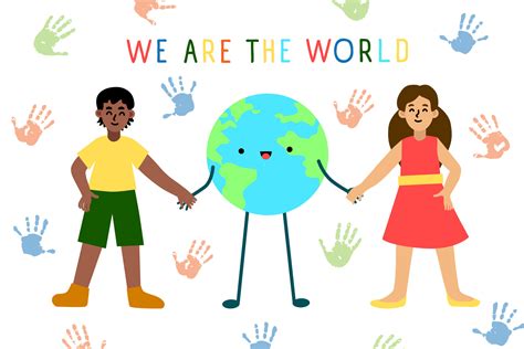 Earth Day. We are together. Children and our planet. Vector ...