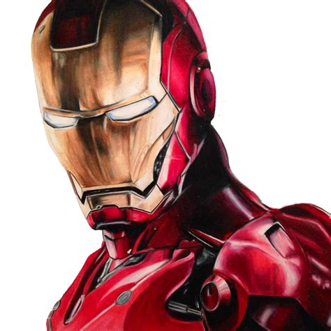 Iron Man Colored Pencil by ImNotKenny on DeviantArt