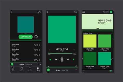 Spotify Template Vectors & Illustrations for Free Download | Freepik