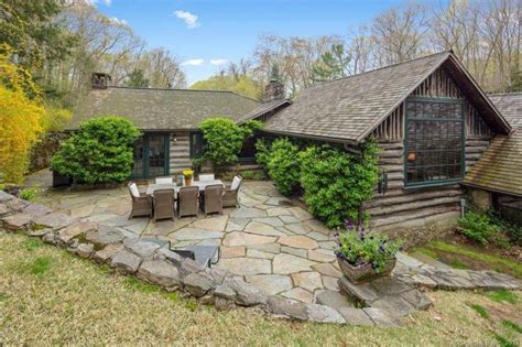 1920 Log Cabin In Weston Connecticut — Captivating Houses | Log cabin ...