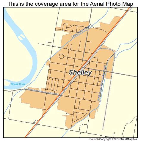 Aerial Photography Map of Shelley, ID Idaho