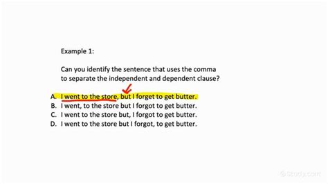 How to Use Commas to Separate Clauses | English | Study.com