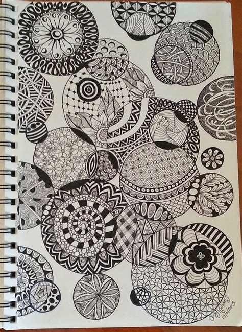 Circles | Zentangle artwork, Tangle art, Zentangle drawings