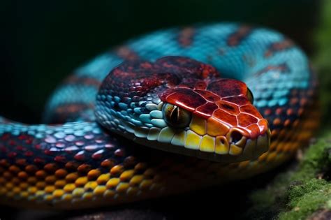 Premium Photo | Close up of a rattlesnake Generative AI