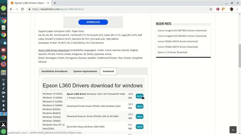 epson l360 installer