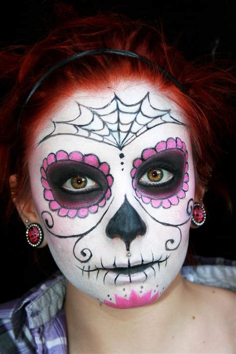 Halloween makeup sugar skull, Face painting halloween, Sugar skull halloween