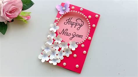 Beautiful Handmade Happy New Year 2020 Card Idea / DIY Greeting Cards for New Year. - YouTube