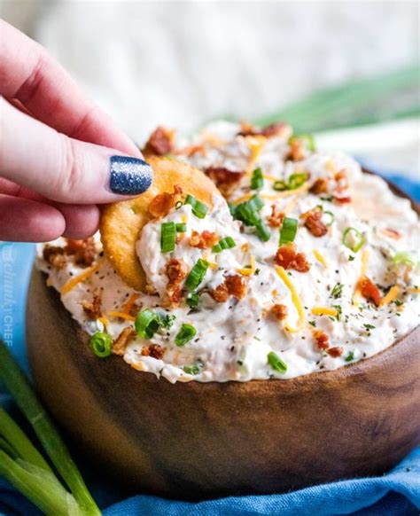 Creamy Bacon Cheese Dip (No Bake) - The Chunky Chef