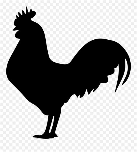 Svg Silhouette Rooster Transparent & Png Clipart Free - Chicken Silhouette (#5379904) - PinClipart