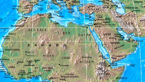 Physical Map Of North Africa Physical North Africa An - vrogue.co