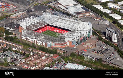 aerial view of Manchester United Old Trafford stadium premiership ...