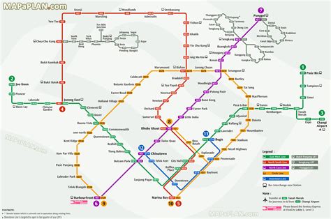 Singapore MRT Train Map