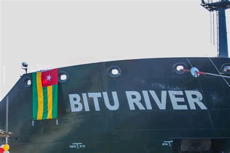 Port Autonome de Lomé : BITU RIVER, le nouveau navire inauguré à Lomé ...