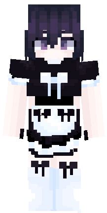 HD kokichi maid | Nova Skin Minecraft Skins Cute, Capas Minecraft, Mine Minecraft, Lego ...