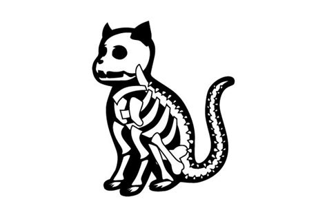 Cat Skeleton (SVG Cut file) by Creative Fabrica Crafts · Creative Fabrica