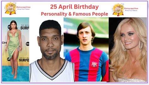 People Born on April 25 - April 25th Famous Birthdays (Personality)