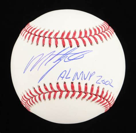 Miguel Tejada Signed OML Baseball Inscribed "AL MVP 2002" (JSA) | Pristine Auction