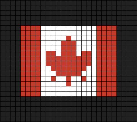 Canada Flag Pixel Art Flag Cross Stitch Pixel Art Graph 3300 | Hot Sex ...