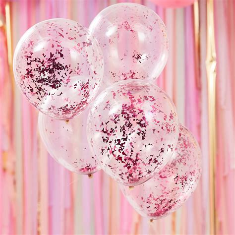 Pink Confetti Balloons | Ginger Ray