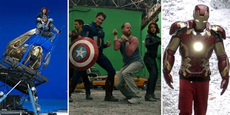 20 Behind-The-Scenes Photos That Completely Change The Avengers Movies