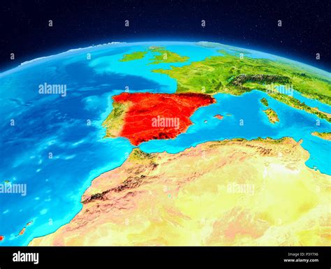 Satellite map spain hi-res stock photography and images - Alamy