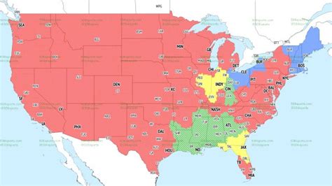 [506 Sports] NFL TV Maps Week 6 (Bills @ Chiefs will be Nationally ...