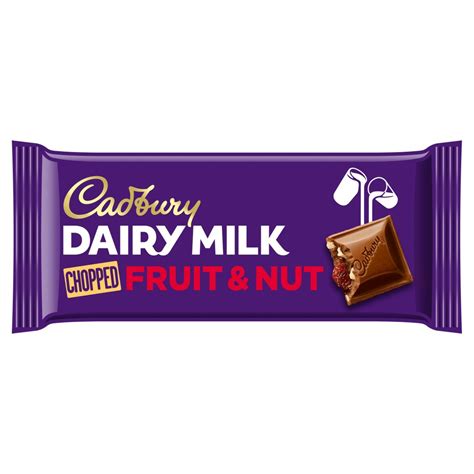 Cadbury Dairy Milk Fruit and Nut Chopped Chocolate Bar 95g | BB Foodservice