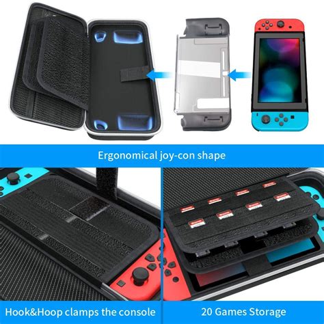 Accessories Kit Bundle for Nintendo Switch Starter, OIVO 12 in 1 Accessories Bundle Kit for ...