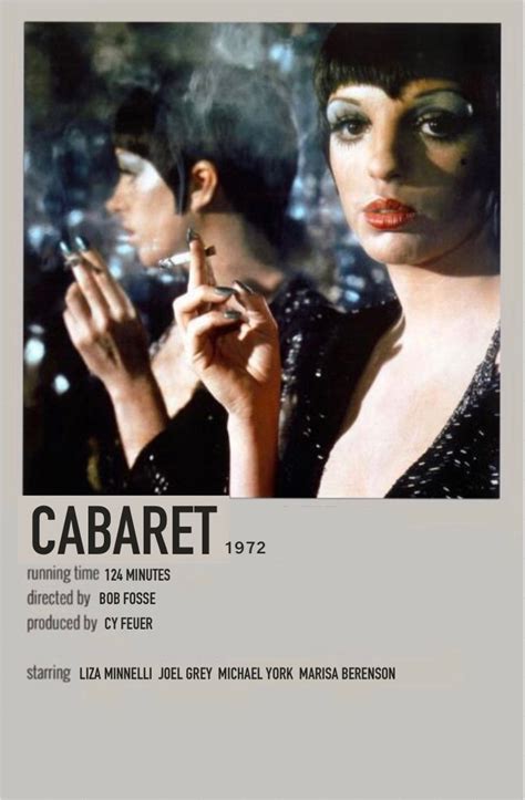 Cabaret polaroid poster | Cabaret movie, Film posters vintage, Movie card