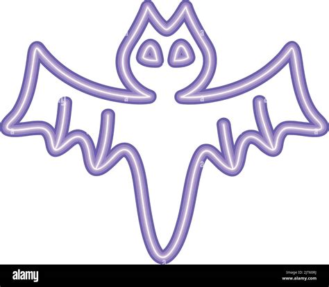 halloween bat neon light icon Stock Vector Image & Art - Alamy