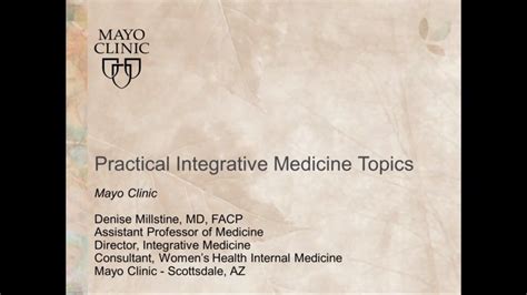 Practical integrative Medicine Topics