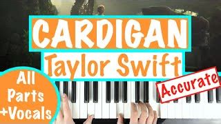 How to play CARDIGAN - Taylor Swift Piano Chords Accomp... | Doovi