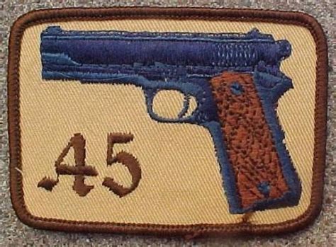 Colt .45 1911 gun logo patch