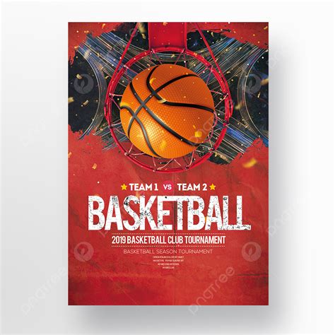 Creative Retro Basketball Sports Posters Template Download on Pngtree