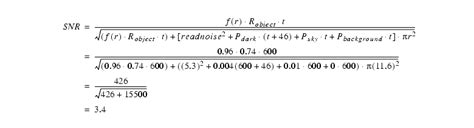 6.7 Sample SNR Calculations