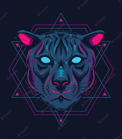 Premium Vector | The vector logo puma for tattoo or t-shirt print design or outwear. hunting ...