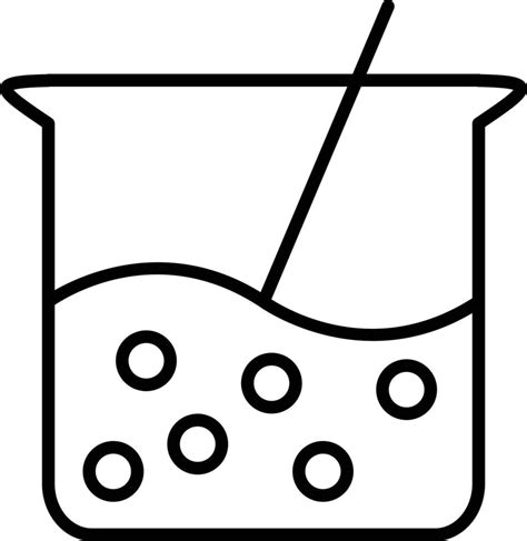 Beaker Outline Icon 9243876 Vector Art at Vecteezy