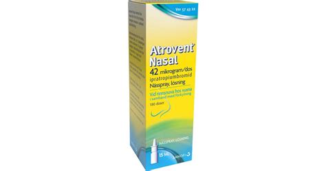 Atrovent Nasal 42mg 15ml 180 doser Nässpray • Pris