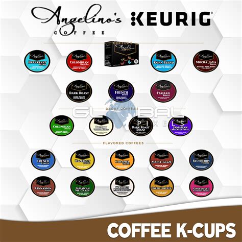 Angelino's Coffee 72 K-Cups Capsules For Keurig Machines (Choose your FLAVORS) - Food & Beverages