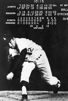 Sandy Koufax Second No Hitter Box Score by Baseball Almanac