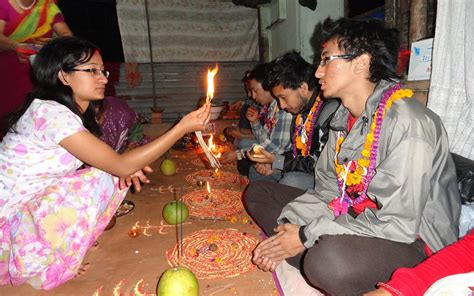 Bhai Tika, fifth or last day of Nepali festival Tihar. Last Day, Nepal ...