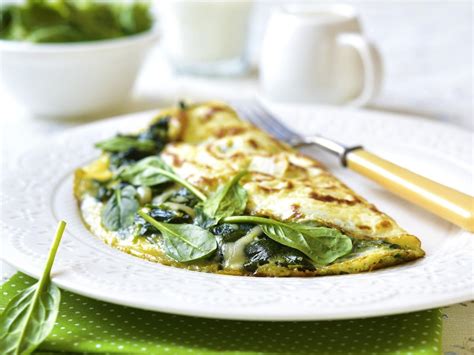 Spinach, Swiss, and Egg White Omelet Recipe and Nutrition - Eat This Much