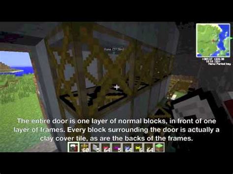 Minecraft Bunker Door - YouTube