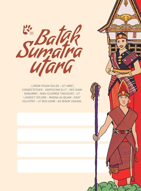 Premium Vector | Batak North Sumatera Indonesia Culture Illustration ...