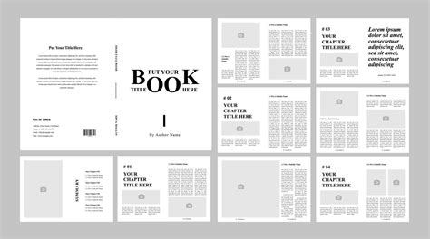 Book Layout Design 23023515 Vector Art at Vecteezy