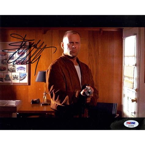 Bruce Willis Signed Looper 8x10 Photo (PSA COA) | Pristine Auction