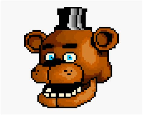 Transparent Freddy Head Png - Freddy Fnaf Pixel Art Minecraft, Png ...